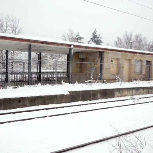Der Bahnhof Märzfeld in Nürnberg-Langwasser.